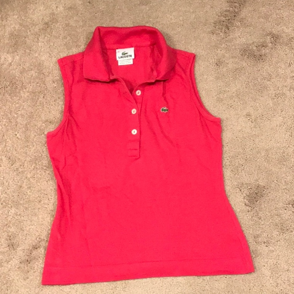 Lacoste Sleeveless Polo.  Size 36/4